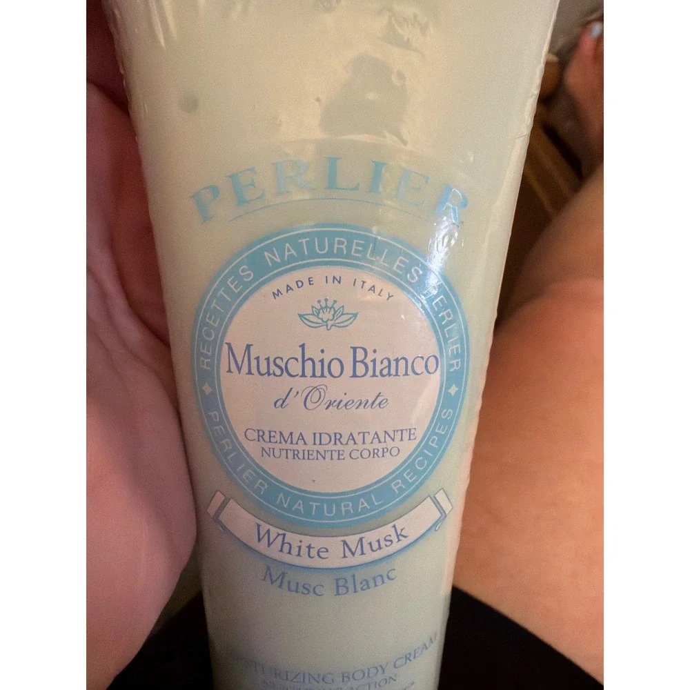 Perlier Musc Blanc White Musk Moisturizing Body Cream 8.4 oz 250mL Sealed Italy